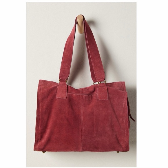 NWT free people salma suede tote bag - Picture 2 of 6